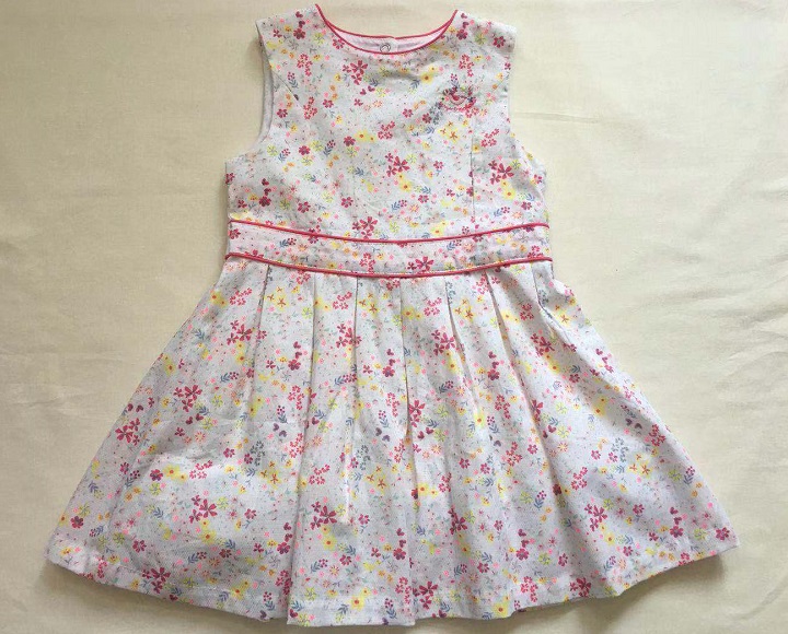 girl's dress with AOP print