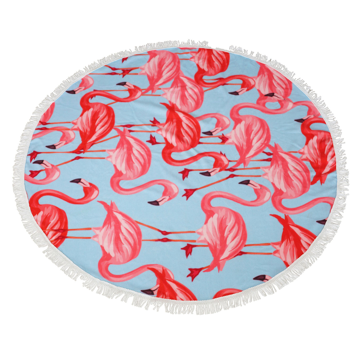 Customized Round Cotton Beach Towel Wholesale Bulk Print Pattern with Logo for Beach Towel