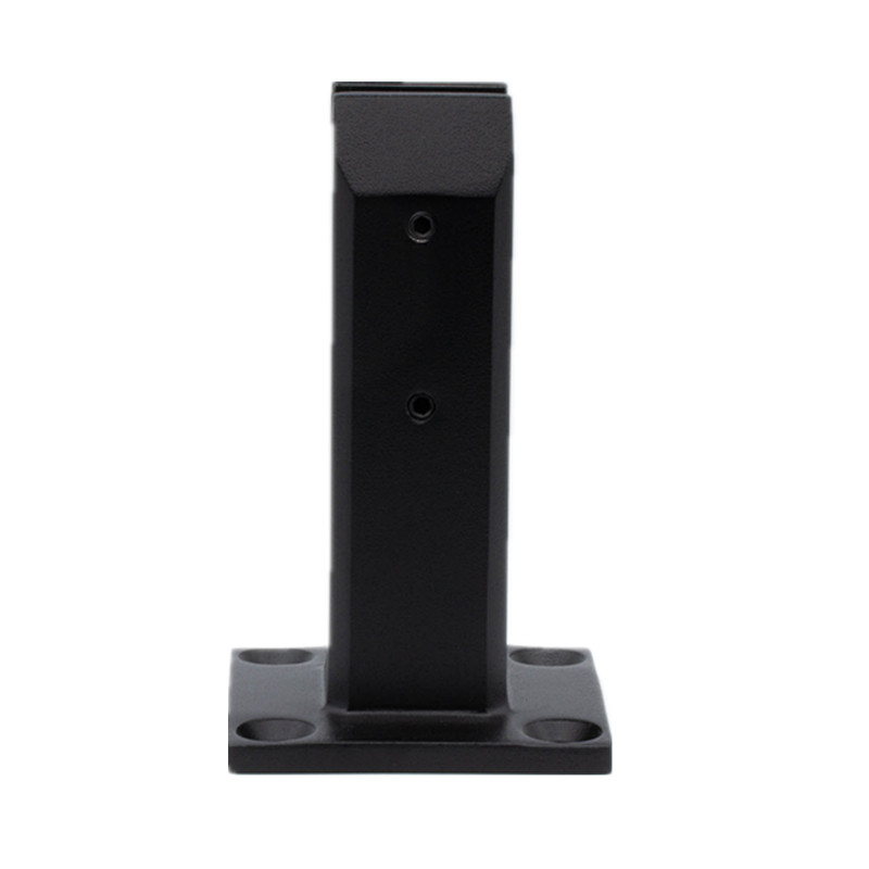175mm Stainless Steel Square Black Glass Spigot