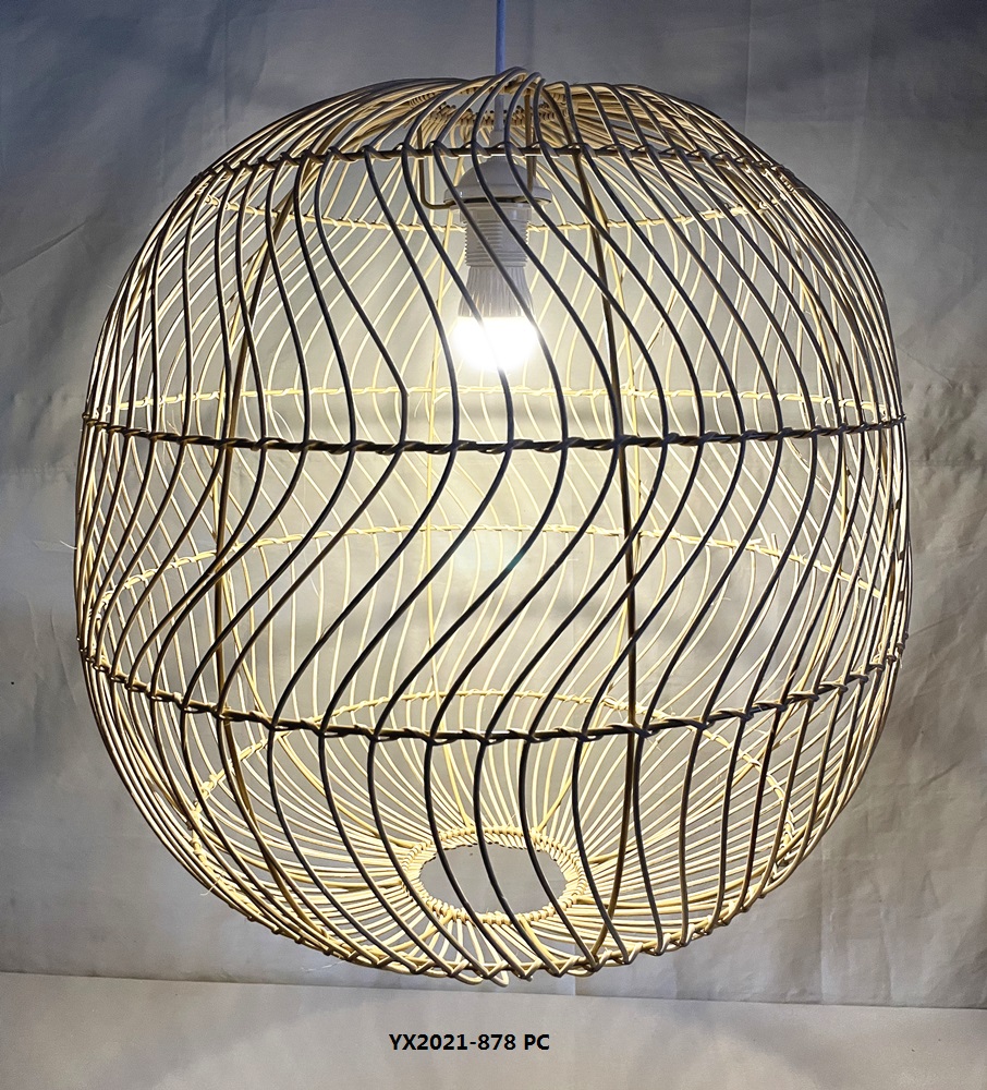 Natural rattan lamp
