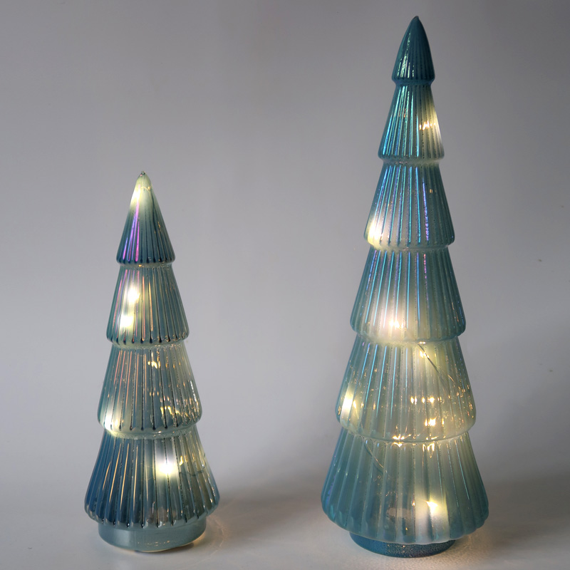 Glass tree top Christmas glass LED light