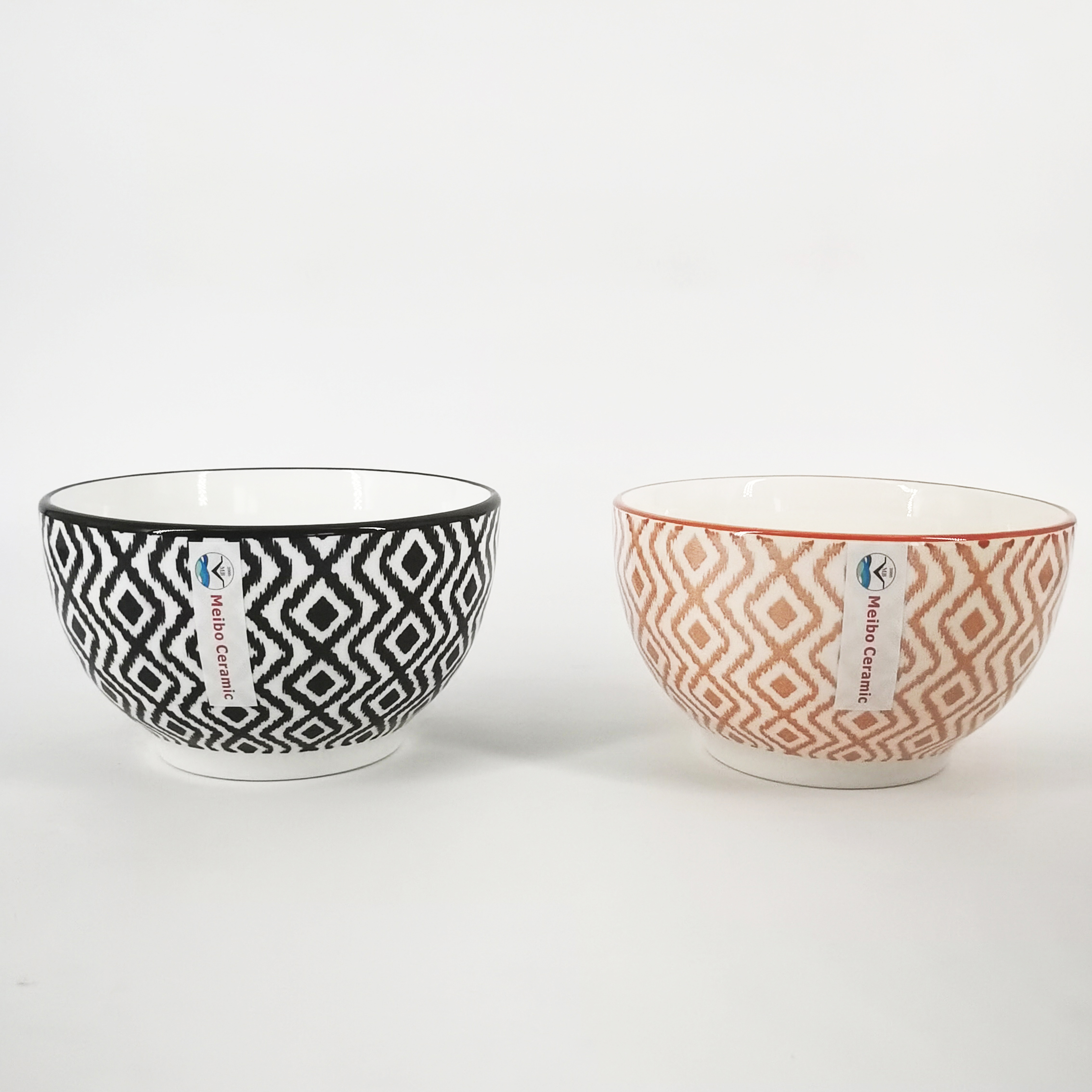stoneware one side one color pad printing 5.5" bowl set