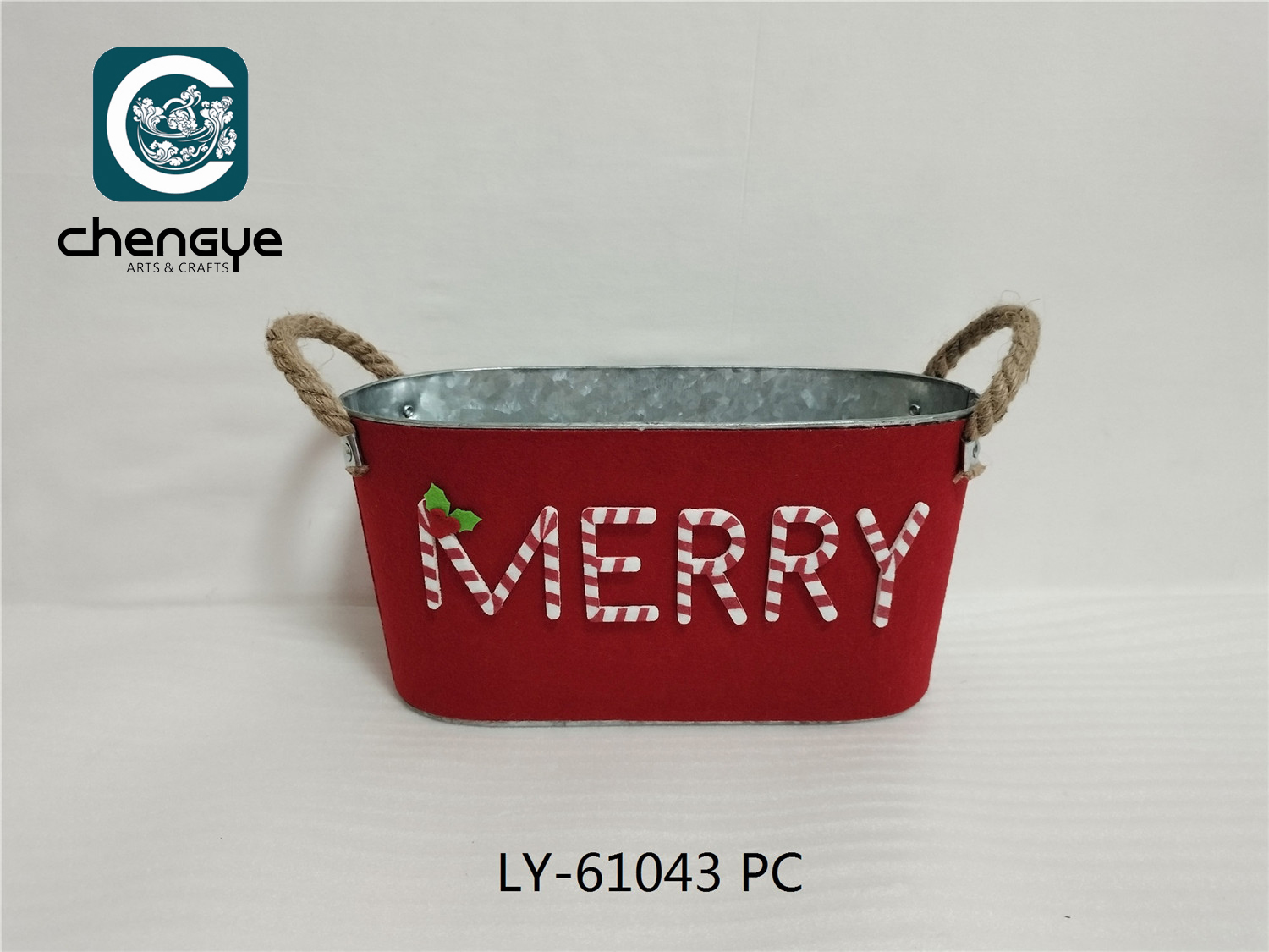 Metal Bucket, Christmas，storage