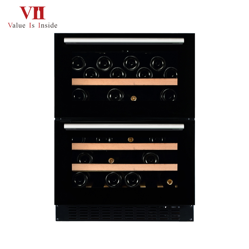 VII VCU45D Built-under or Free Standing Dual Zone Drawer Wine Cabinet