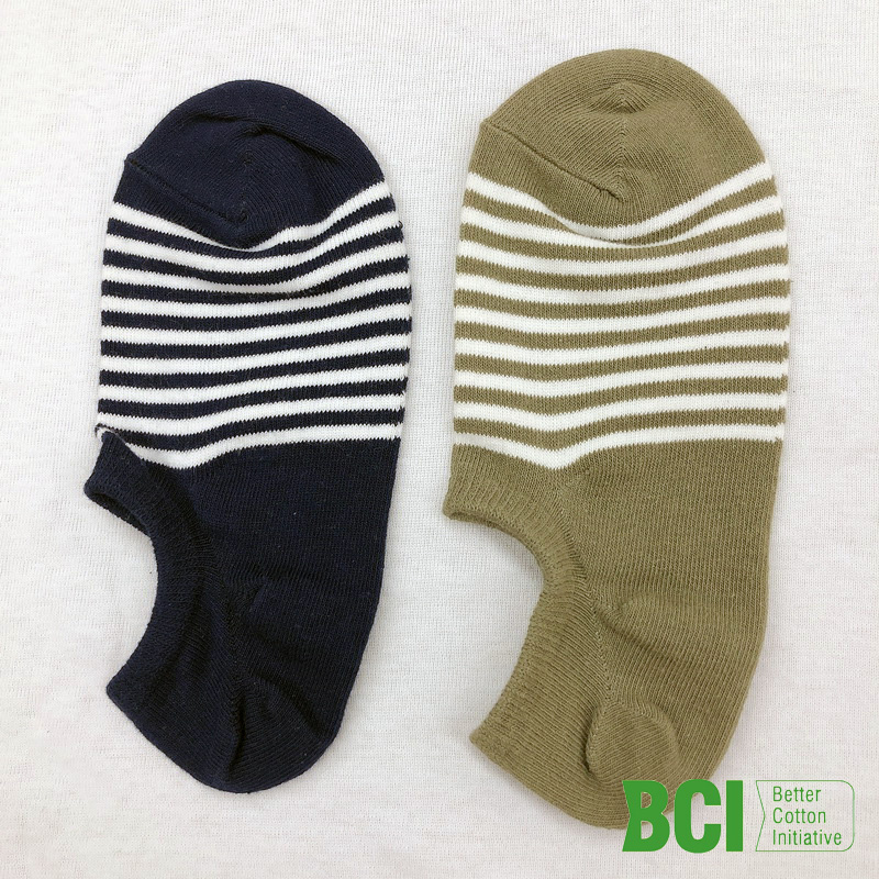 Womens invisible socks with responsible cotton from BCI