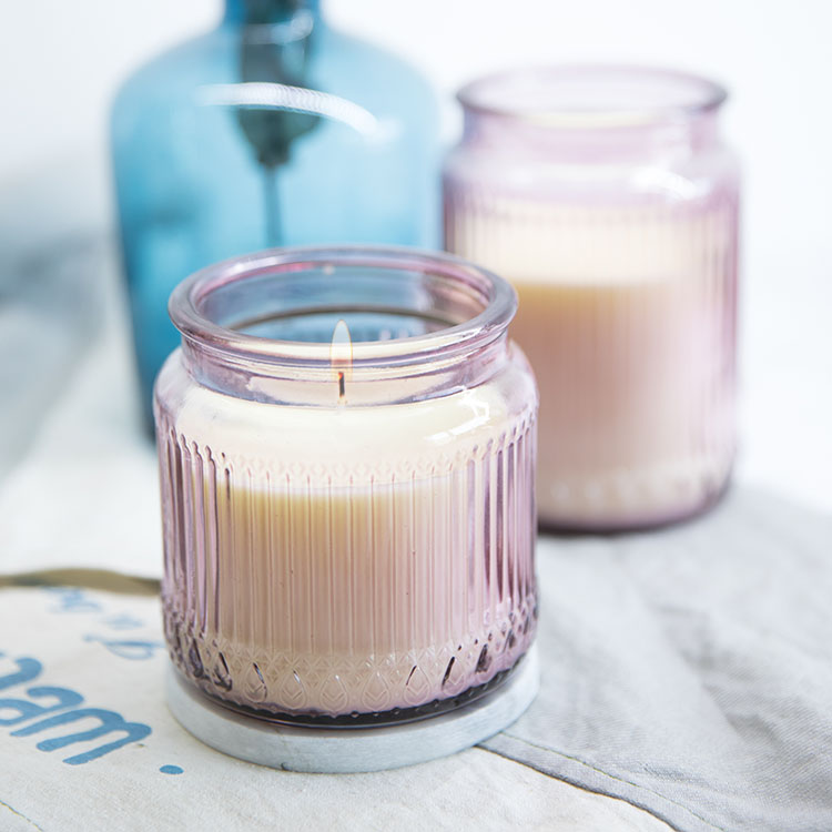 Candle holder soy wax scented candle glass candle jar