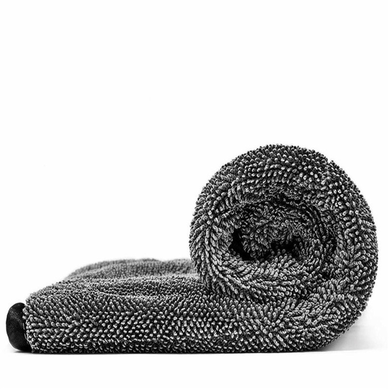 Microfiber twisted pile drying towel