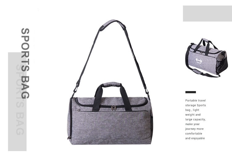 08y#Outdoor travel bag Portable large duffel bag Sports bag multifunctional storage fitness bag dry/wet separation yoga bag