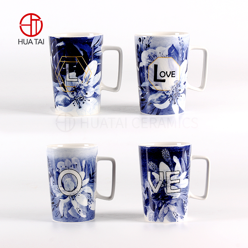 CERAMIC MUG Factory direct custom ink painting porcelain cups