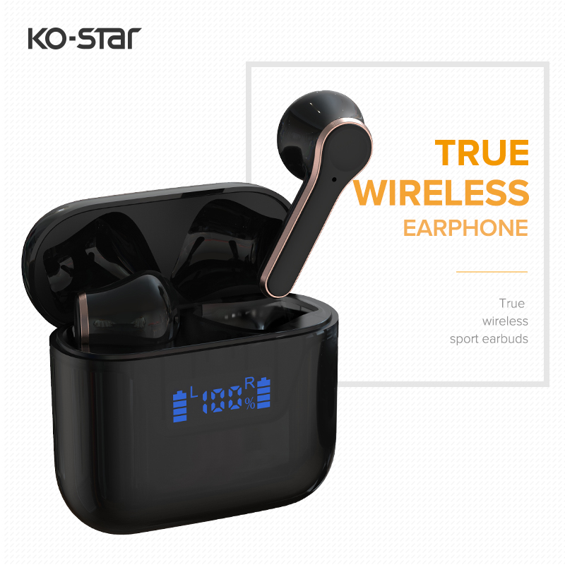 2021 NEW KO-STAR True wireless sports style Bluetooth headset earbuds T15