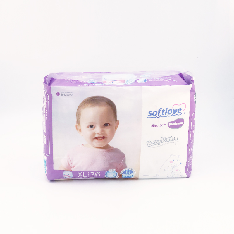 softlove platinum ultra thin baby pants diaper Size XL36 pcs