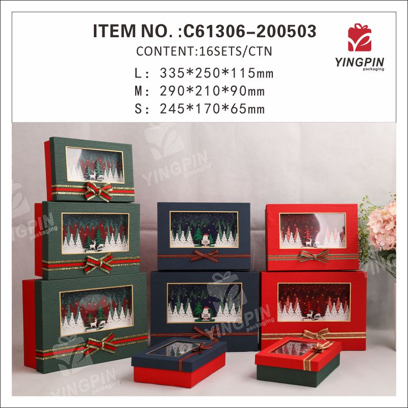 Unique design high quality chrismtams gift box