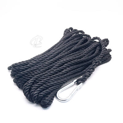 Twsited nylon dock line