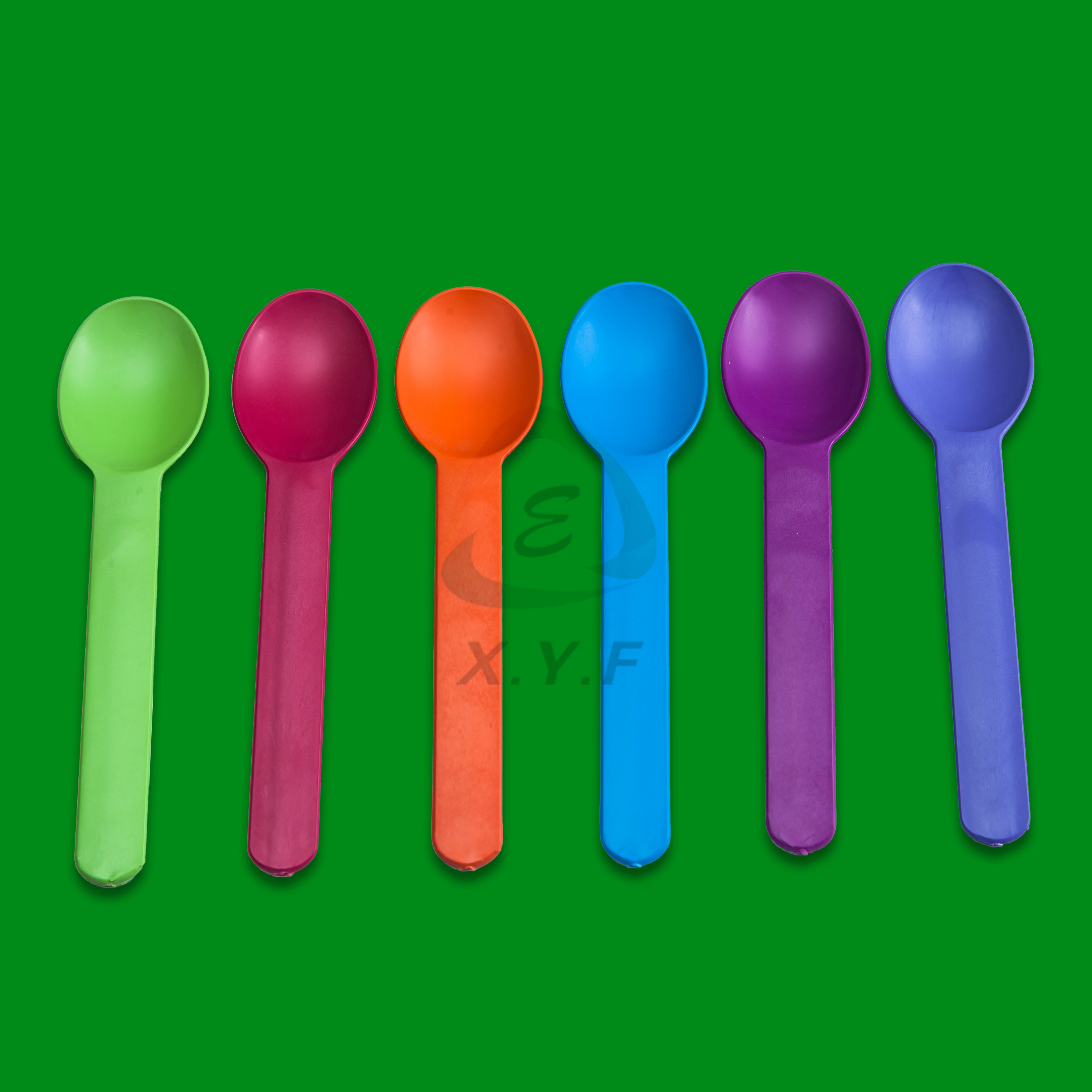 Corn starch colorful 150mm ice cream spoons