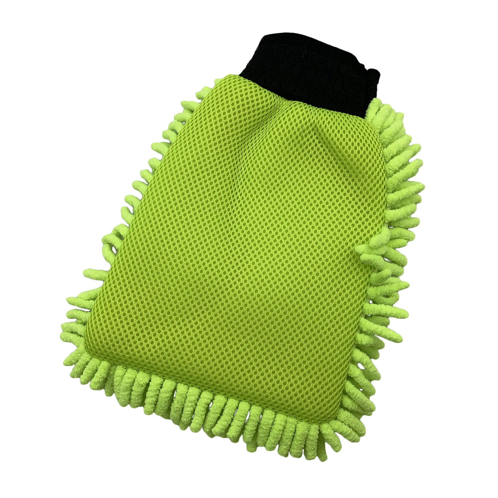 Chenille/sandwich mesh wash mitt