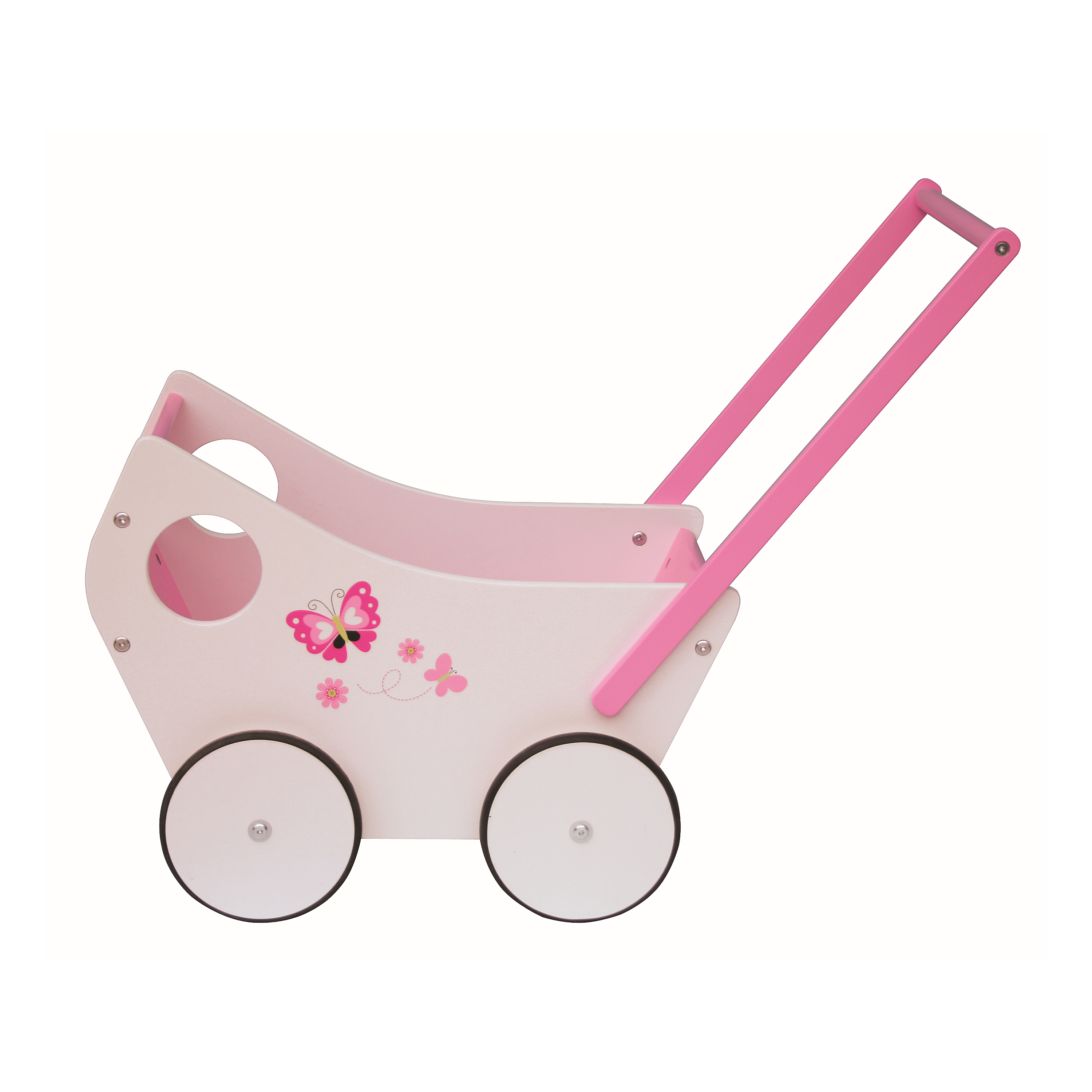 Wooden Baby Walking Trolley Toy With Storage For Kids