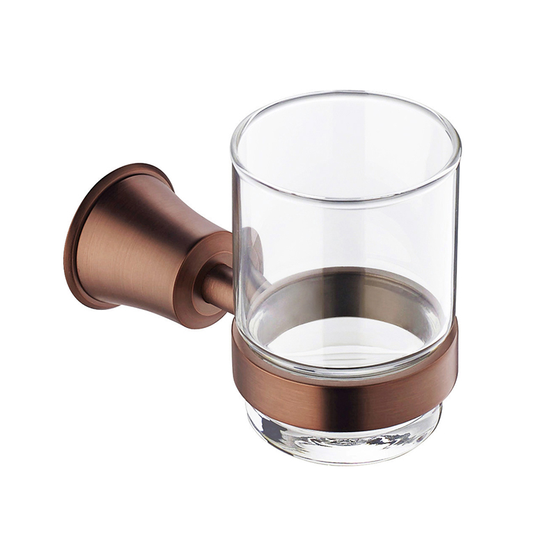 FLOVA Brass tumbler holder with glass