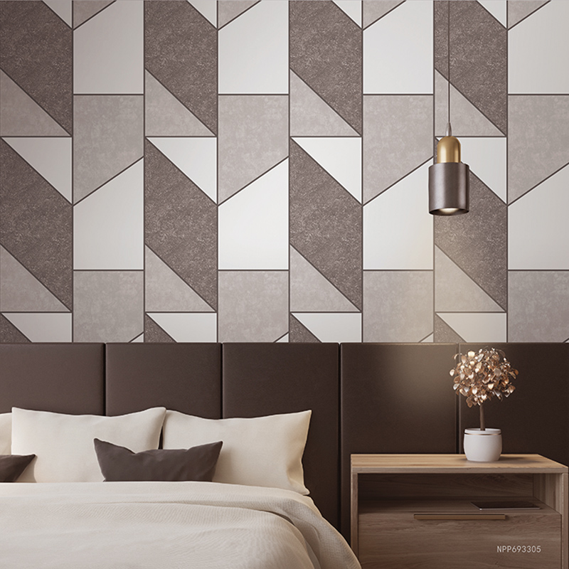 Modern Geometric Design PVC Wallpaper