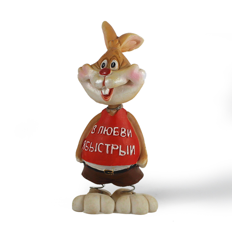 Lovely Animal Model Bobble Head Easter Theme Rabbit Bobblehead