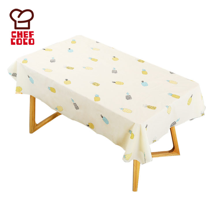 137x137cm plastic table cloth water proof PEVA tablecloth plastic water proof tablecloth