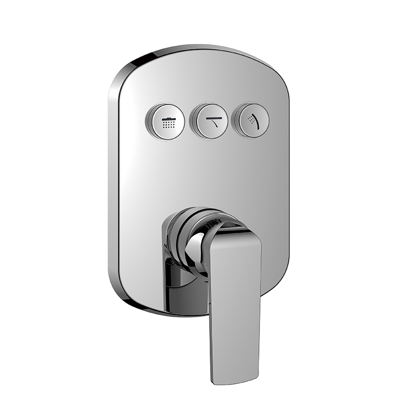 FLOVA Single lever concealed mixer with GoClick-3 buttons