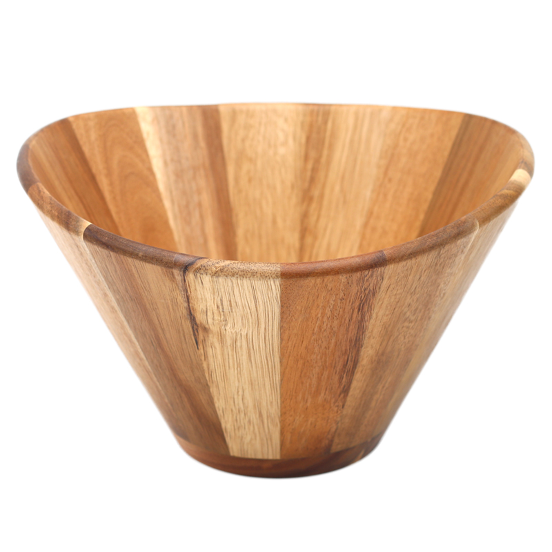 Factory custom bamboo wood salad bowl