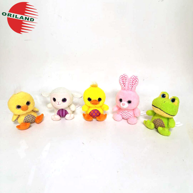 Pearl velvet spring animal plush toy for easter stuffed animals