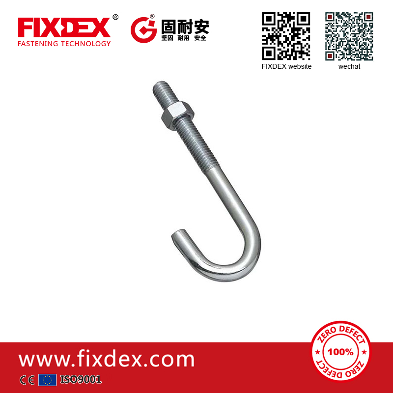 Threaded j bolt