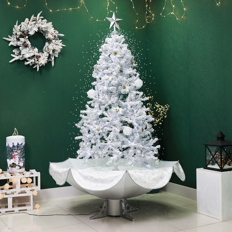 Electric Snow Christmas Tree with Lighting and Music