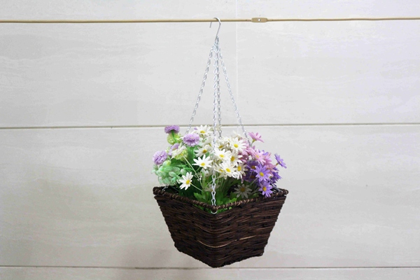 rattan woven planters