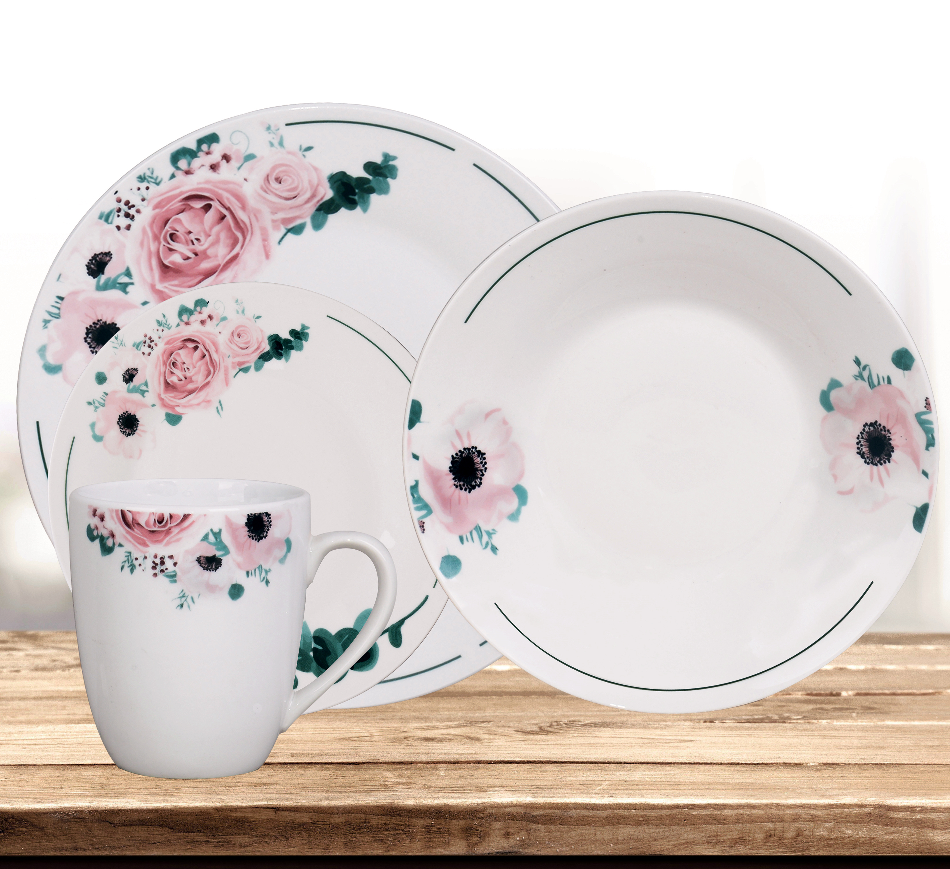 16 Piece Porcelain Dinnerware Set