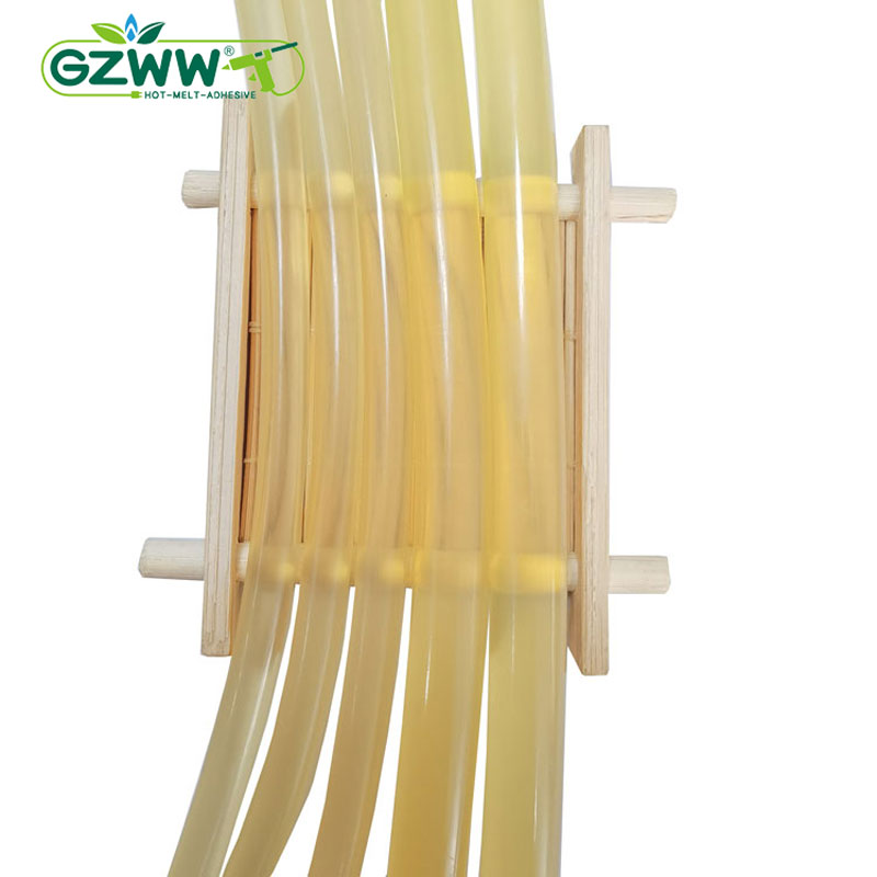 Yellow translucency manual hot melt glue stick