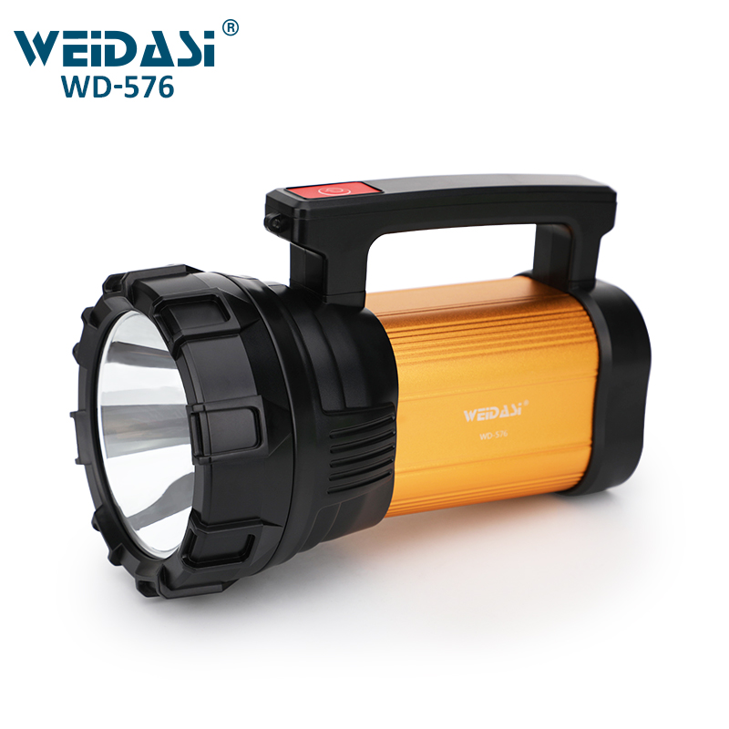 Outdoor powerful handheld led searchlight rechargeable for lighting