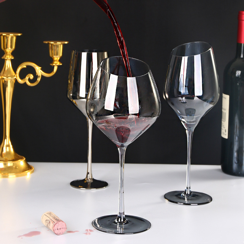 Crystal glass goblet