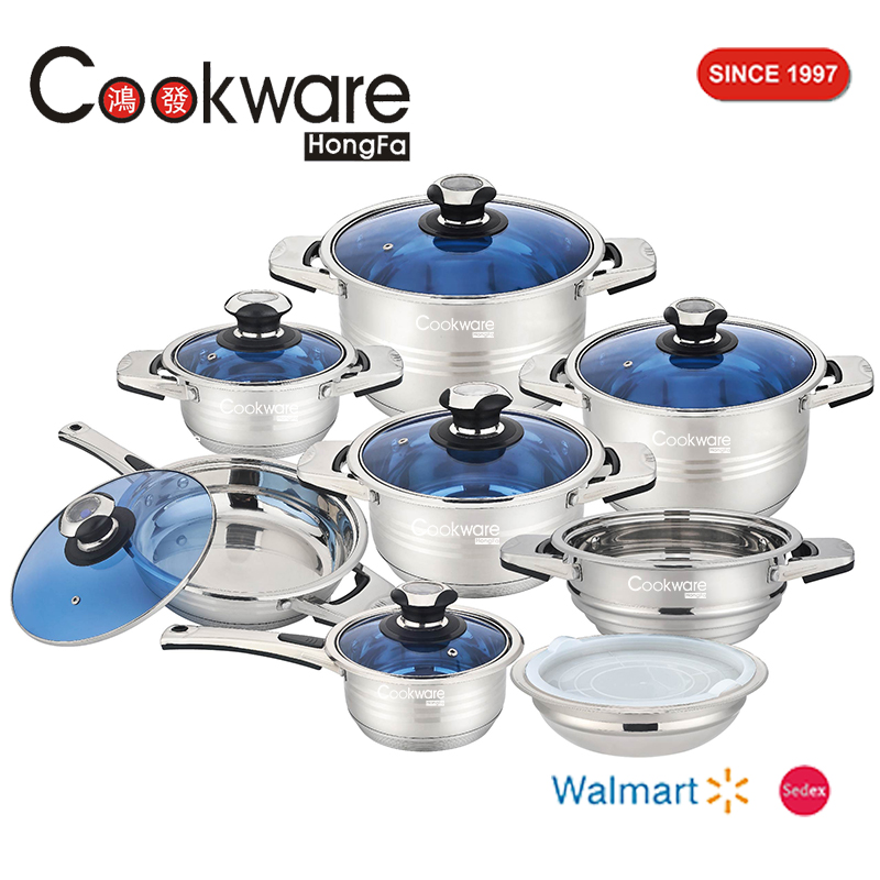 12pcs Stainless Steel Cookware Set