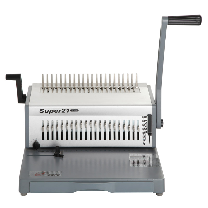 Office desktop easy use A4 size 500 sheets paper hand manual comb perforating binding machine