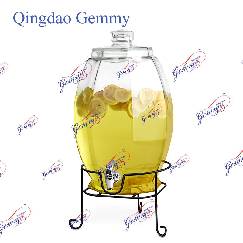 Glass beverage dispenser