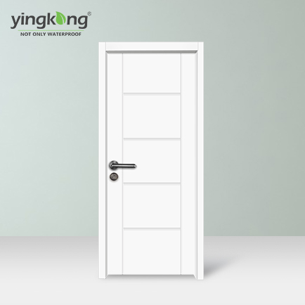 Waterproof interior door white wpc door designed by Chinese manufacturer