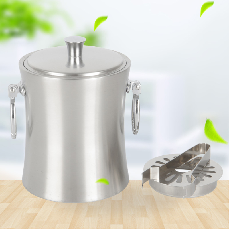RGS-I085 stainless steel Waistline double-layer ice bucket SS201