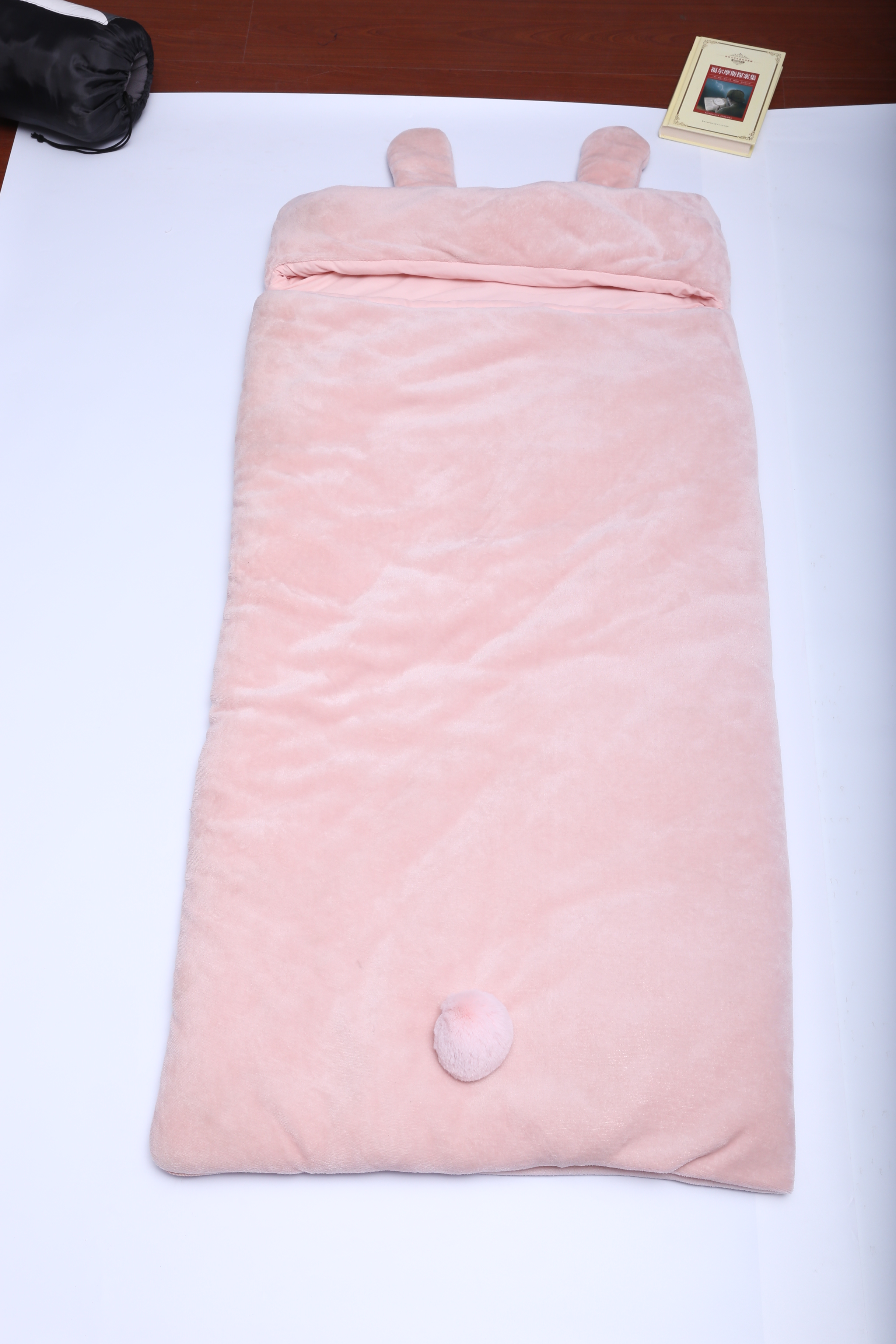 Short Plush Kids Sleeping Bag