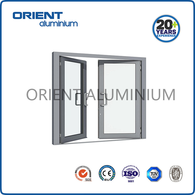 Wholesale soundproof standard size glass profile aluminium bi-fold window and door folding windows and doors