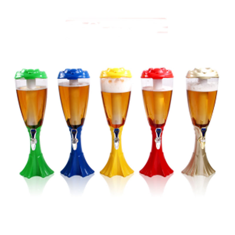 Beer tower beer dispenser with LED light Ice tube 3L