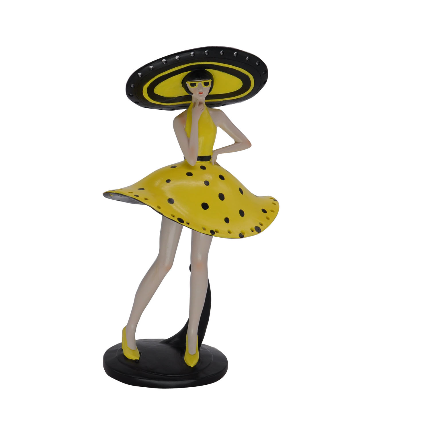 Polyresin lady figurine ornament craft art sweet love sculpture Ornament for home decoration