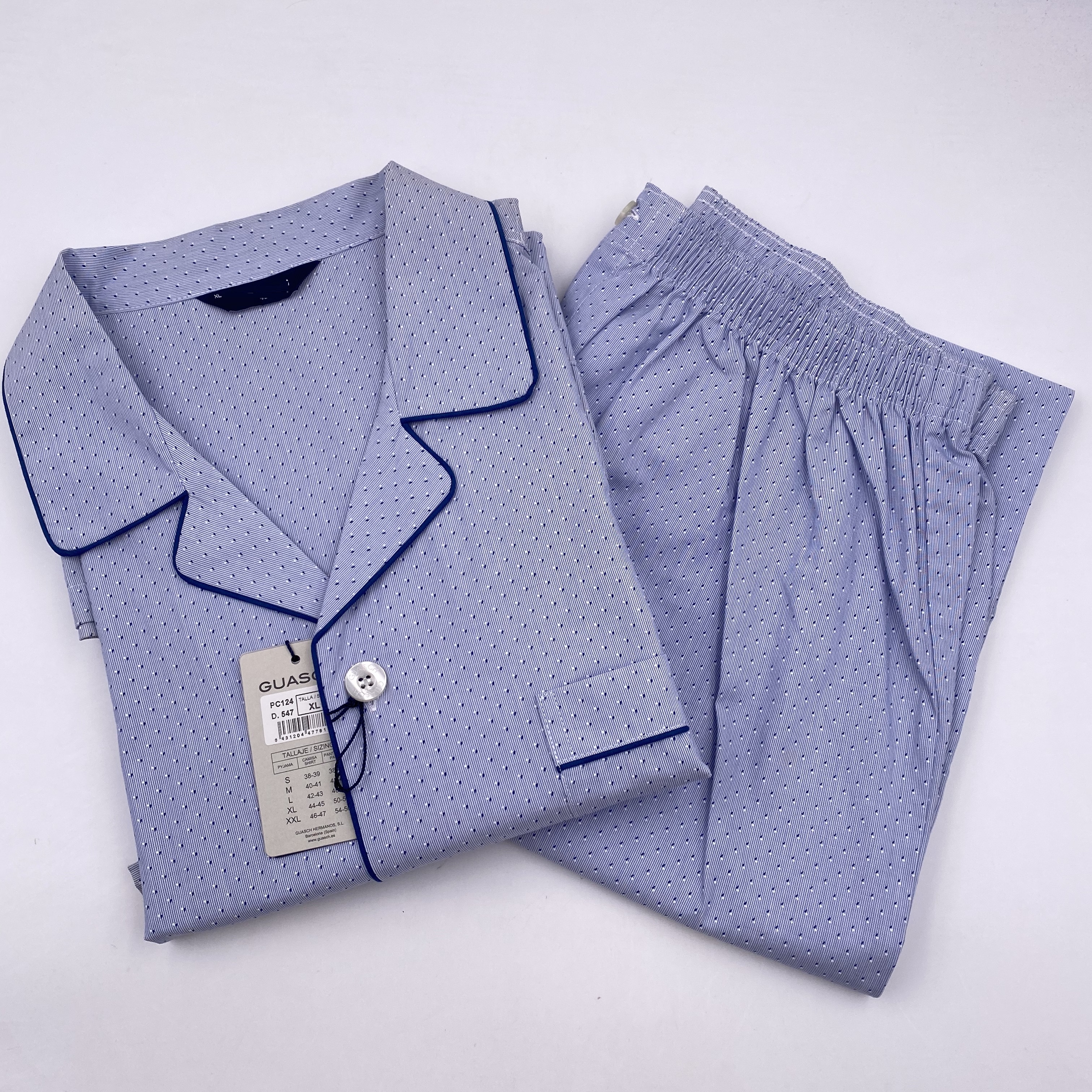 100% cotton men's woven pajamas