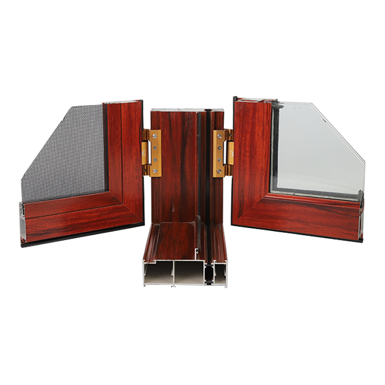 2021 Hot Sale SY Wood Grain Thermal Break Casement Window