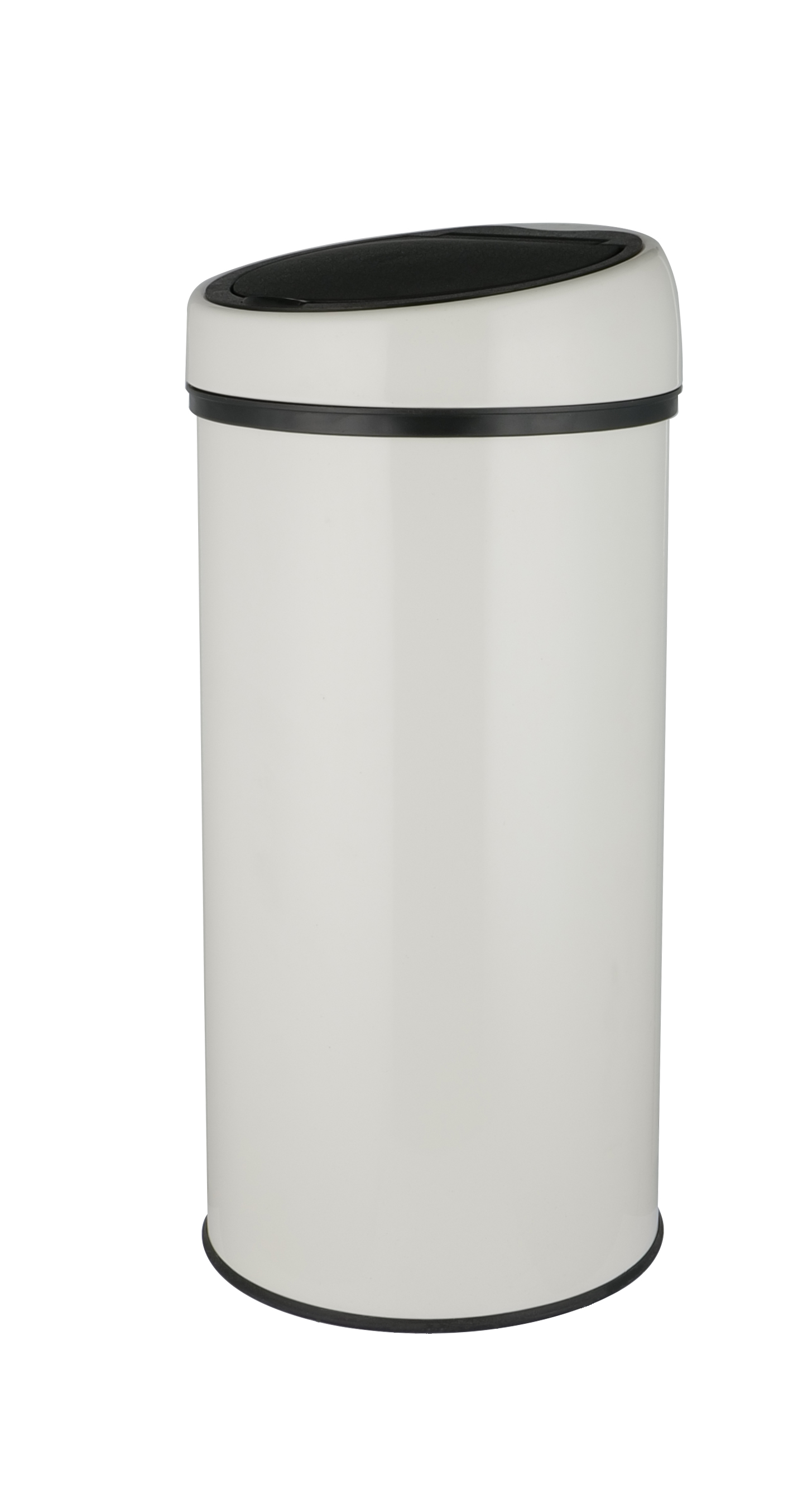 30L,40L Press Top Round Bin-Black&DarkGray&MetallicRed&Mat Cream