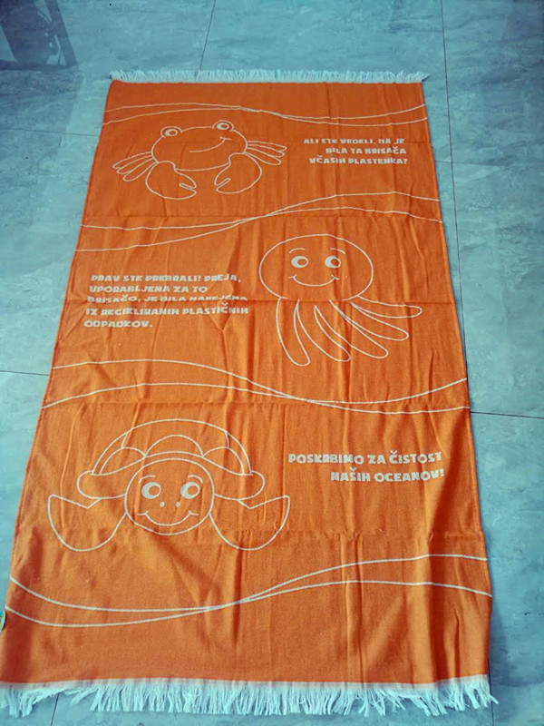 cotton custom jacquard turkish towel