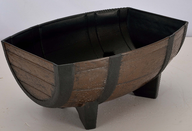 Plastic Barrel Planter