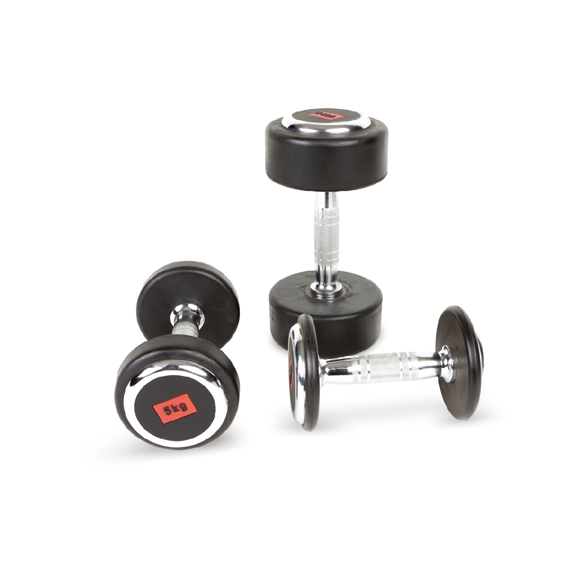 deluxe rubber dumbbell