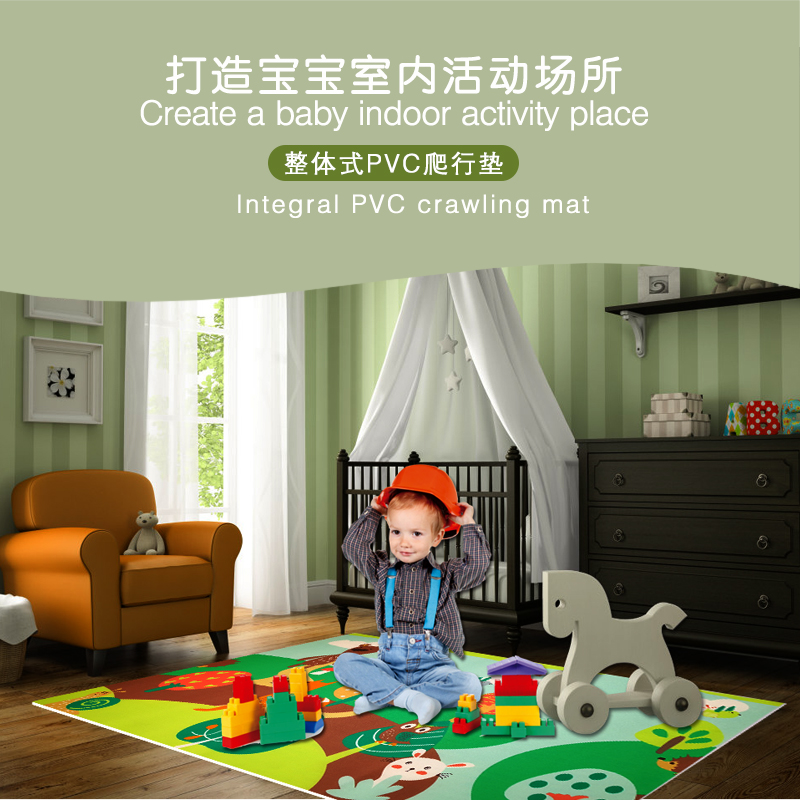 Floor MATS for children's crawling games are popular in Europe and America